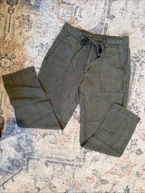 Cynthia Rowley Olive Drawstring Cargo Pants